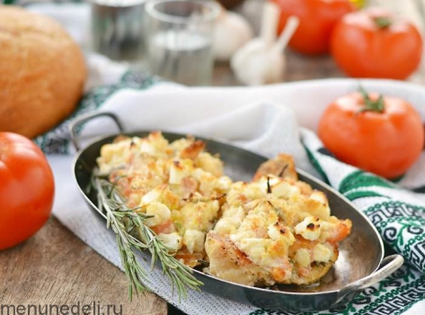 Морской окунь по-гречески