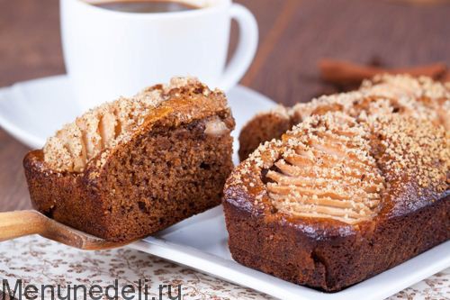Медовая коврижка с грушей и орехами | Меню недели