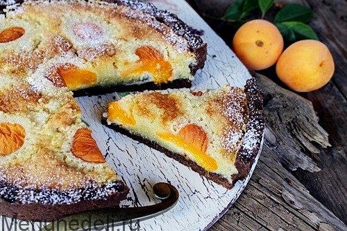 Шоколадный тарт с абрикосами | Меню недели
