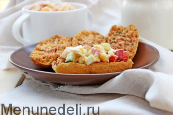 Крабовый салат с болгарским перцем