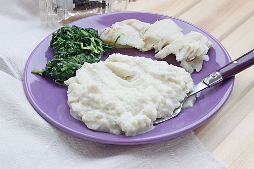 Капустное пюре с треской