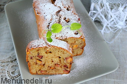 Рецепт кекса с хурмой | Меню недели