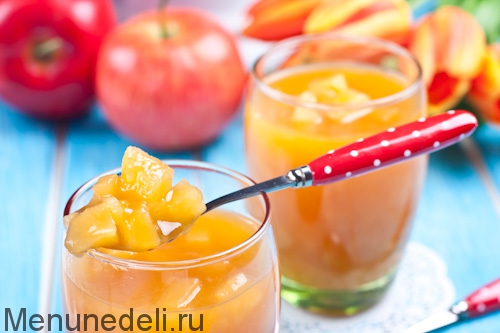 Рецепт мультифруктового киселя с яблоками | Меню недели
