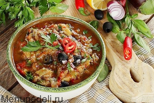 Рецепт Мелидзанасалата | Меню недели