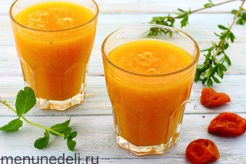 Рецепт киселя из кураги как в детском саду | Меню недели
