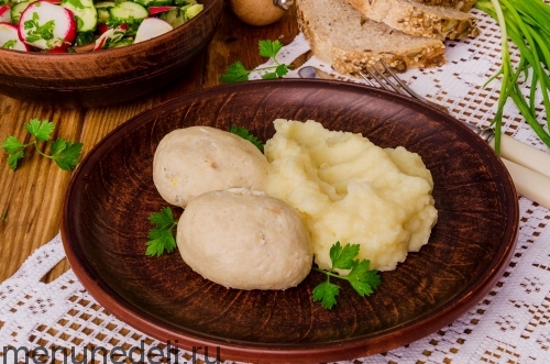 Рецепт зраз рубленых из филе кур с омлетом и овощами как в детском саду | Меню недели