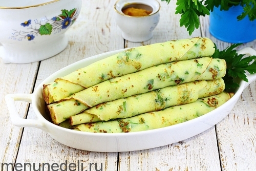 Рецепт кабачковых блинов | Меню недели