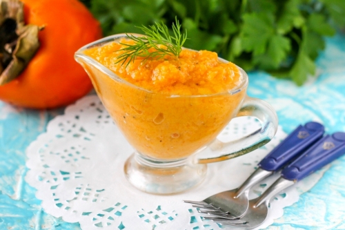 Рецепт соуса из хурмы к мясу | Меню недели